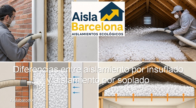 Diferencias entre aislamiento por insuflado y aislamiento por soplado