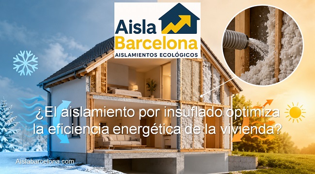 El aislamiento por insuflado optimiza la eficiencia energética de la vivienda
